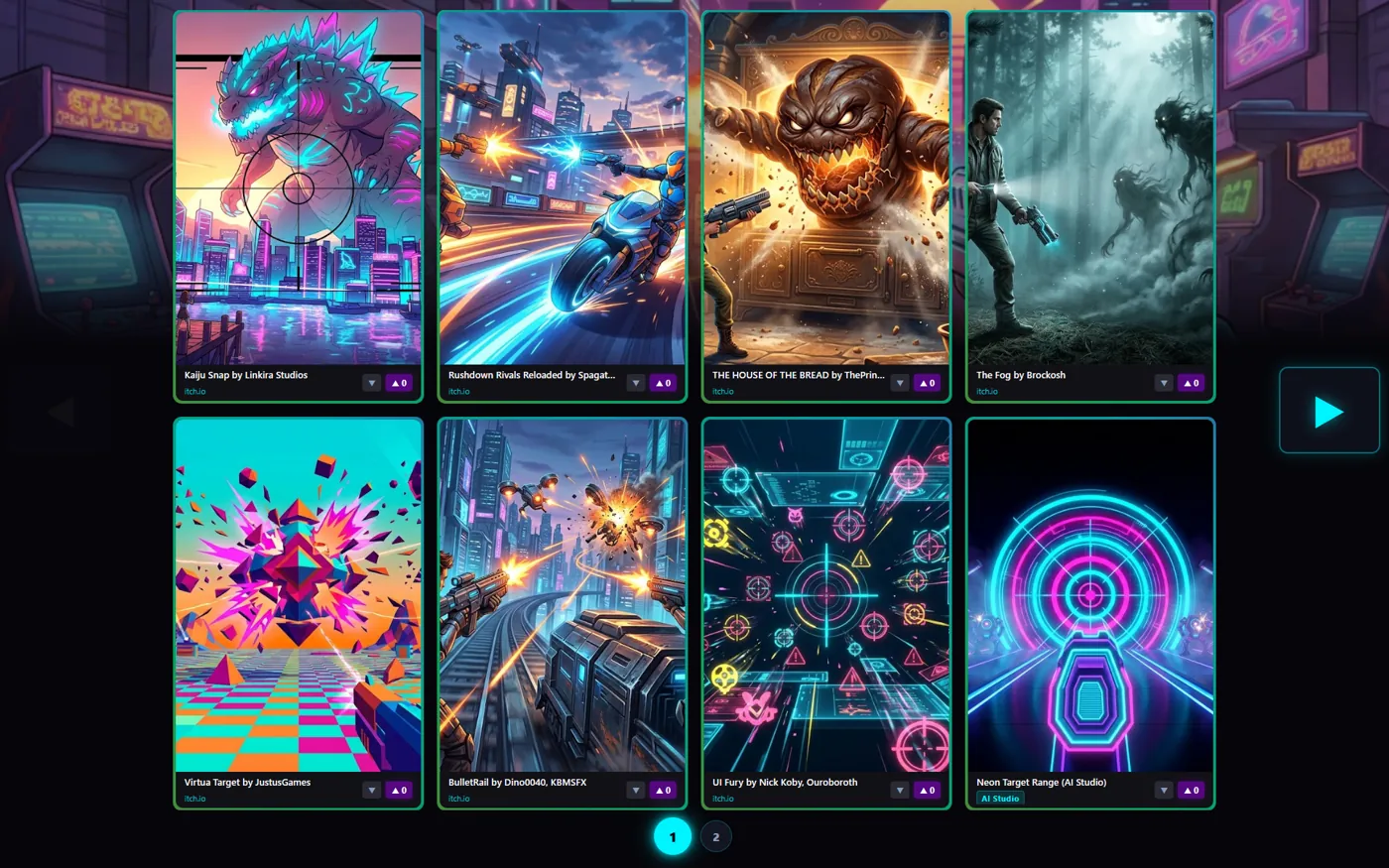 Sharpin Shooter Hub with free lightgun games